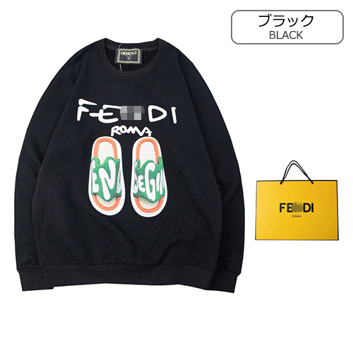 フェンディ 偽物 メンズ レディース スウェットTシャツ