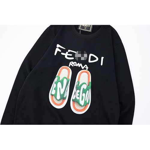 フェンディ 偽物 メンズ レディース スウェットTシャツ