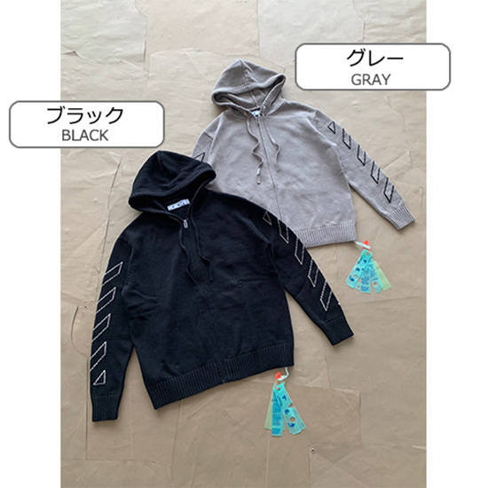オフホワイト偽物 ジップアップ ジャケットアウター
