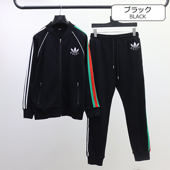 グッチコピー × アディダス コラボ セットアップ ジャケットアウタースウェット パンツ