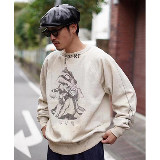 セント マイケル偽物 × EVA コラボ スウェットTシャツ 高品質
