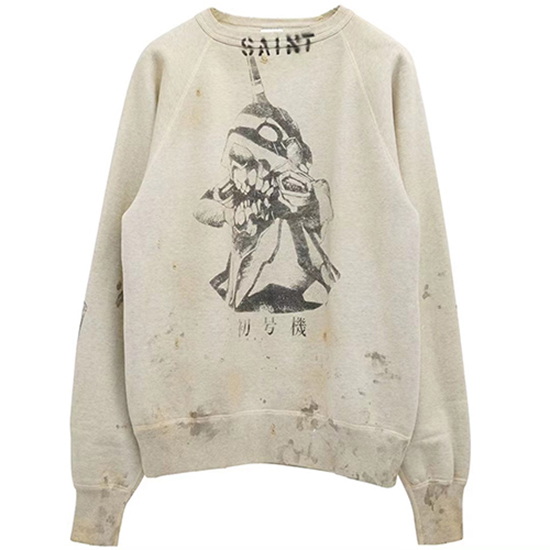 セント マイケル偽物 × EVA コラボ スウェットTシャツ 高品質