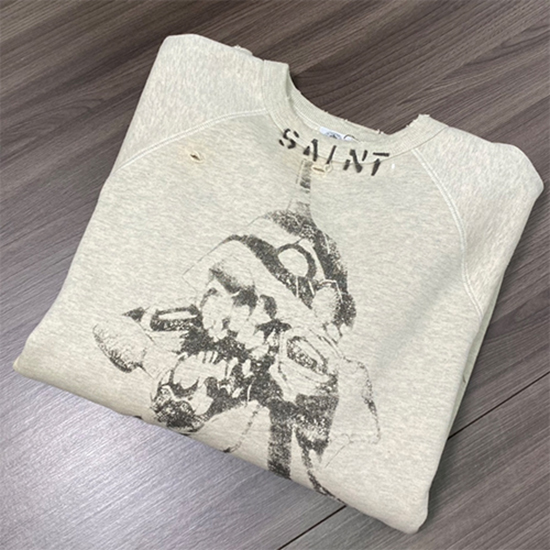 セント マイケル偽物 × EVA コラボ  スウェットTシャツ   高品質