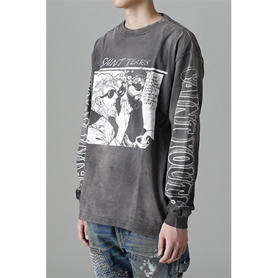 セント マイケル偽物 × DENIM TEARS LS コラボ 長袖 Tシャツ高品質