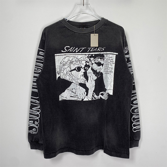 セント マイケル偽物 × DENIM TEARS LS コラボ 長袖 Tシャツ高品質