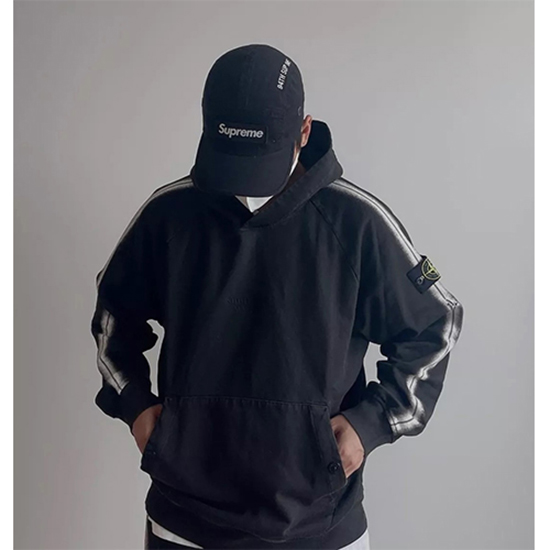 シュプリーム偽物 × STONE ISLAND HOODED コラボ  人気のパーカー高品質