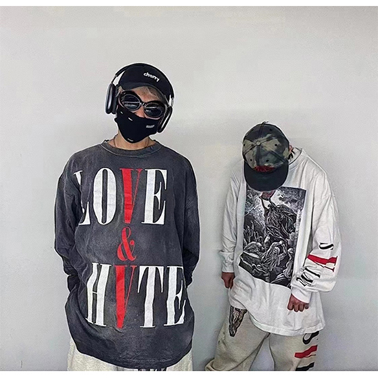セント マイケル偽物 × ヴィーローン コラボ 長袖 Tシャツ高品質