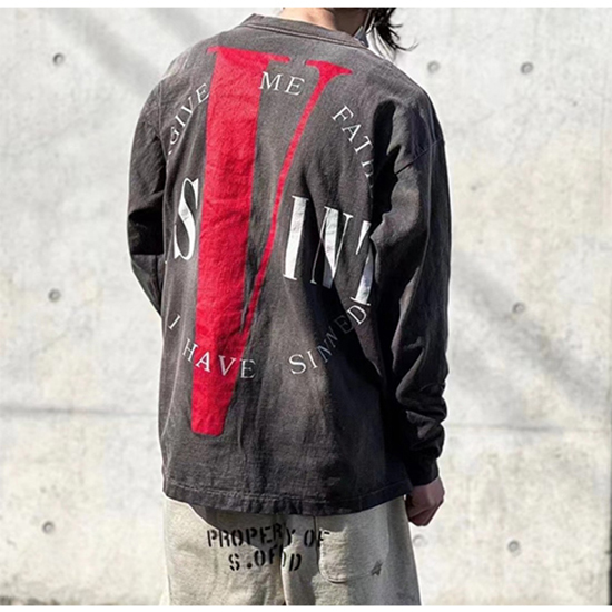 セント マイケル偽物 × ヴィーローン コラボ 長袖 Tシャツ高品質