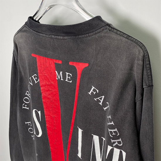 セント マイケル偽物 × ヴィーローン コラボ 長袖 Tシャツ高品質