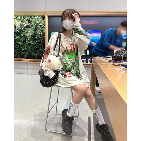 セント マイケル偽物 × TEARS コラボ メンズ レディース長袖 Tシャツ高品質