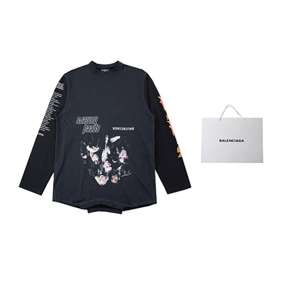 バレンシアガ 偽物 メンズ 長袖 Tシャツ