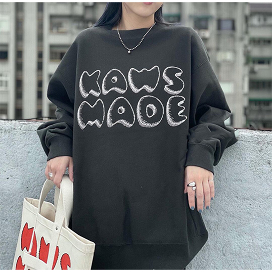 ヒューマンメイド偽物 × KAWS コラボ 長袖 スウェットTシャツ 高品質