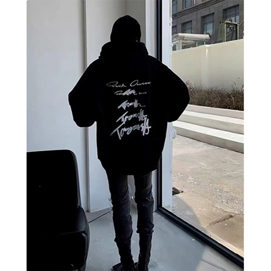 リックオウエンス偽物 × TOMMY CASH コラボ フード 人気のパーカー高品質