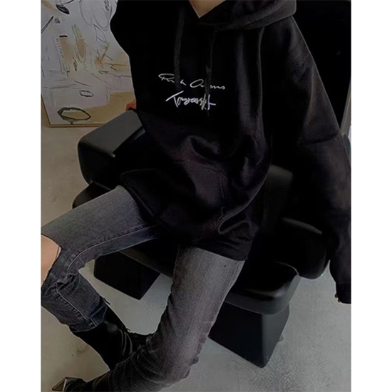 リックオウエンス偽物 × TOMMY CASH コラボ フード 人気のパーカー高品質