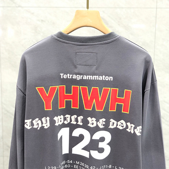 フィアオブゴッド偽物 ×アルアルアル123  コラボ メンズ 長袖 Tシャツ  ロンT