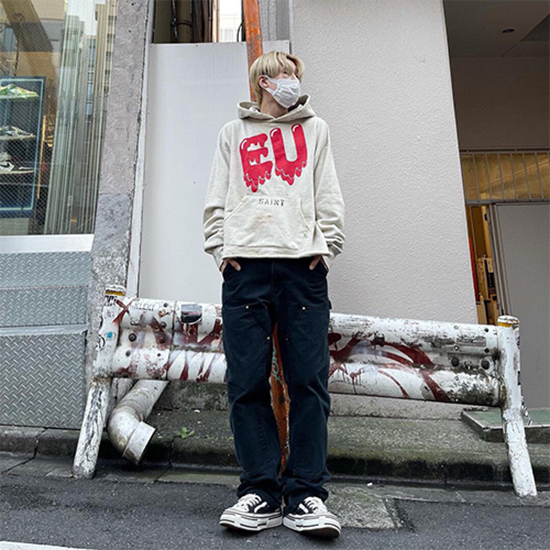 セント マイケル偽物 × EU メンズ レディース 人気のパーカー