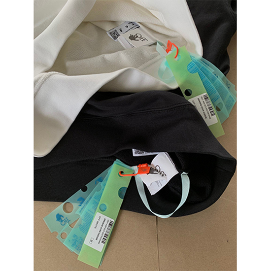 オフホワイト 偽物長袖 スウェットTシャツ