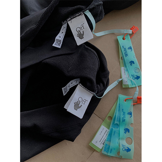 オフホワイト 偽物長袖  スウェットTシャツ