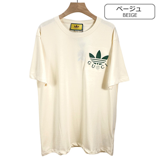 グッチコピー × アディダス コラボ Tシャツ半袖ファッション通販