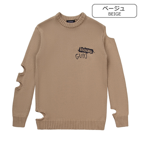 グッチスーパーコピー × バレンシアガ コラボ 流行り ニットセーター