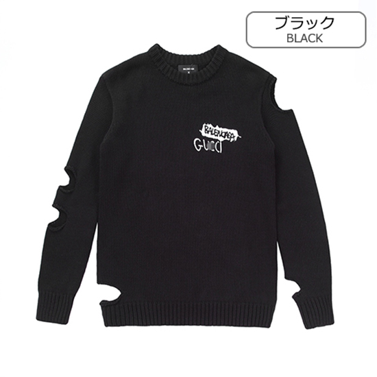 グッチスーパーコピー × バレンシアガ コラボ 流行り ニットセーター