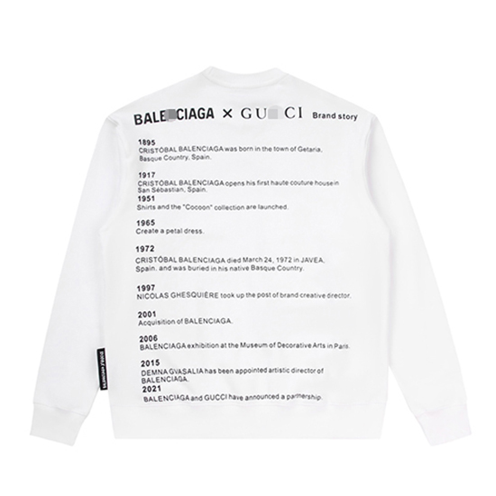 グッチ × バレンシアガコピー スウェット長袖 Tシャツ
