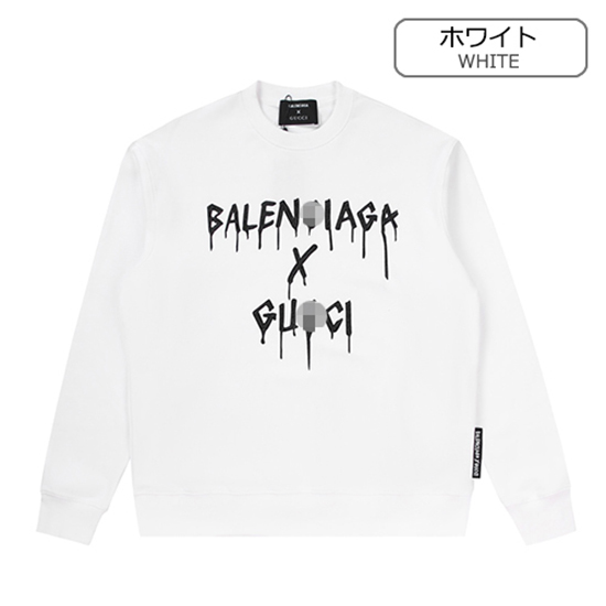 グッチ × バレンシアガコピー スウェット長袖 Tシャツ