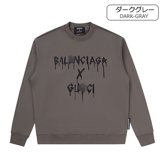 グッチ × バレンシアガコピー スウェット長袖 Tシャツ