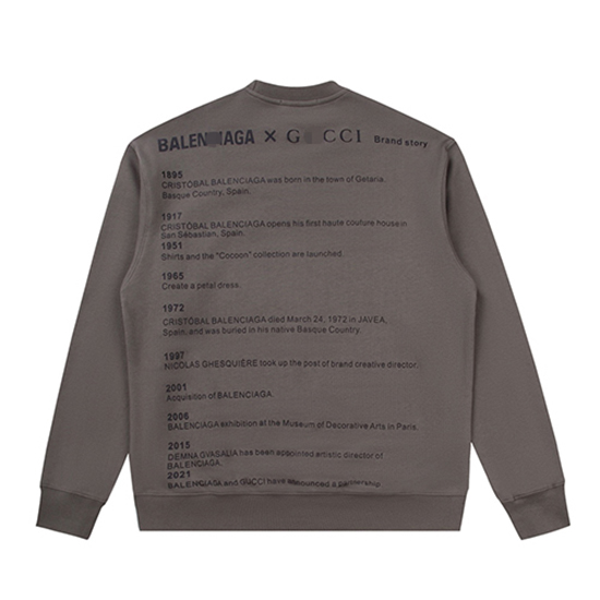 グッチ × バレンシアガコピー スウェット長袖 Tシャツ