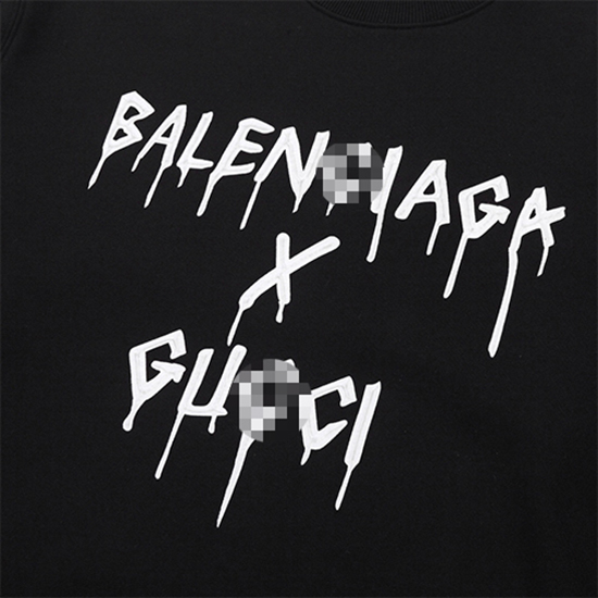 グッチ × バレンシアガコピー スウェット長袖 Tシャツ