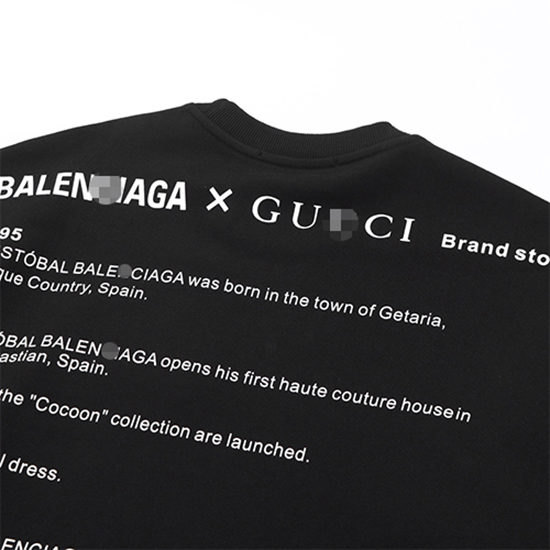 グッチ × バレンシアガコピー スウェット長袖 Tシャツ