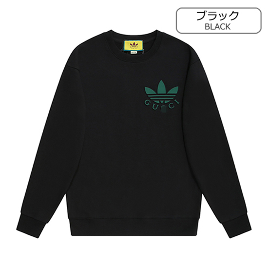 グッチ × アディダスコピー スウェット長袖 Tシャツ
