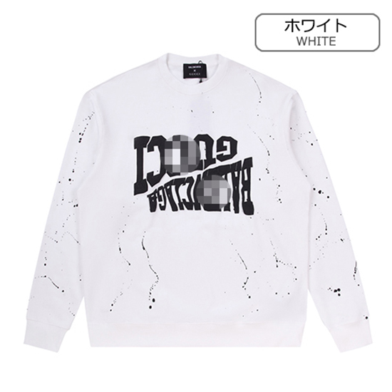 グッチ × バレンシアガコピー スウェット長袖 Tシャツ