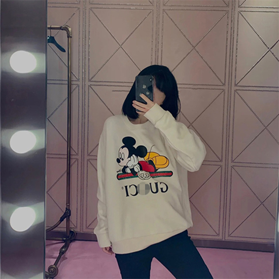 グッチ × DISNEYコピー   スウェット長袖 Tシャツ