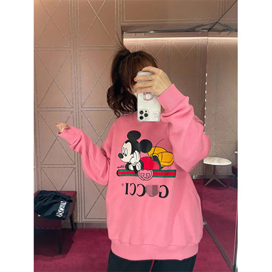 グッチ × DISNEYコピー   スウェット長袖 Tシャツ