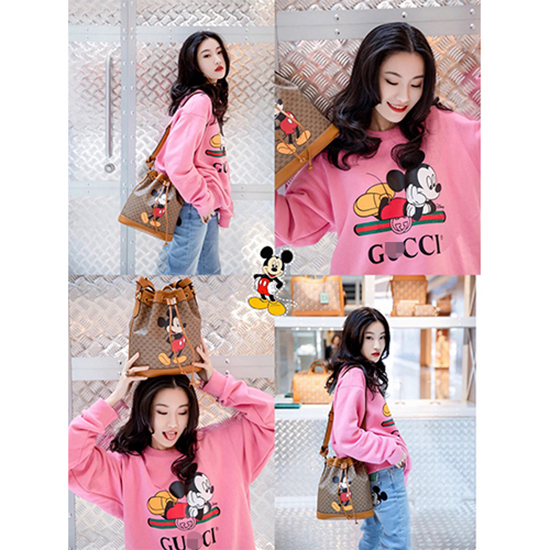 グッチ × DISNEYコピー   スウェット長袖 Tシャツ