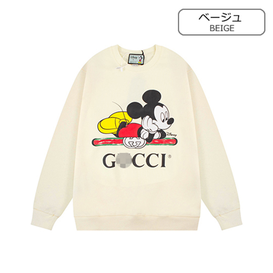 グッチ × DISNEYコピー   スウェット長袖 Tシャツ