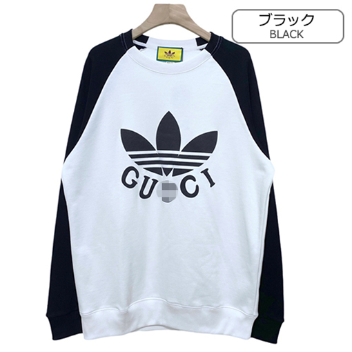 グッチ スーパーコピー× アディダス コラボ  スウェット長袖 Tシャツ