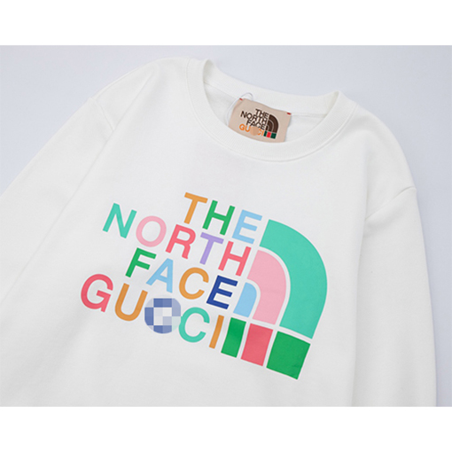 グッチコピー × ノースフェイス スウェット長袖 Tシャツ