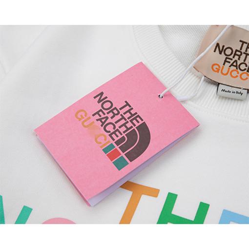 グッチコピー × ノースフェイス スウェット長袖 Tシャツ