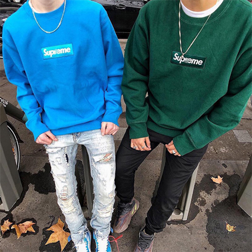 シュプリーム偽物ボックスロゴ スウェット長袖 Tシャツ