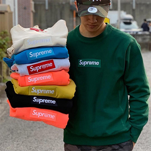 シュプリーム偽物ボックスロゴ スウェット長袖 Tシャツ