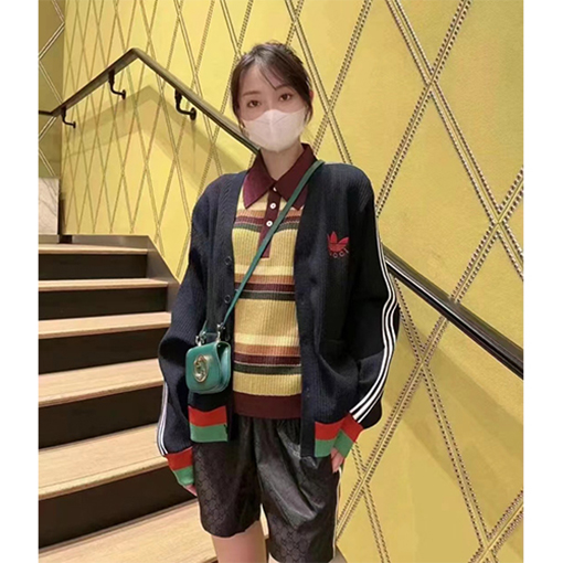 グッチスーパーコピー×【アディダス】メンズ レディース ニットカーディガン