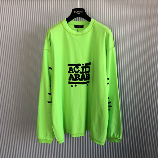 バレンシアガスーパーコピー×ACID ARABメンズ レディース 長袖Tシャツ