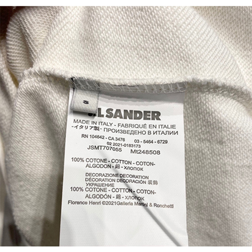 ジルサンダースーパーコピー スウェット長袖 Tシャツ