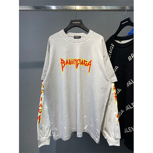 バレンシアガメンズ レディース 長袖Tシャツスーパーコピー