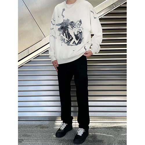 ルイヴィトンメンズ レディース 長袖 偽物スウェットTシャツ