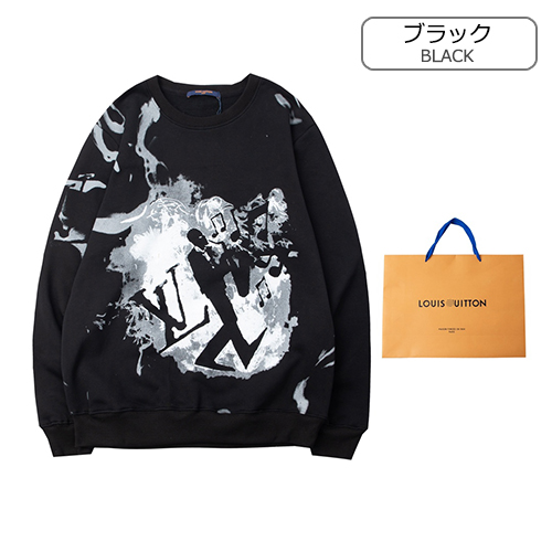 ルイヴィトンメンズ レディース 長袖 偽物スウェットTシャツ