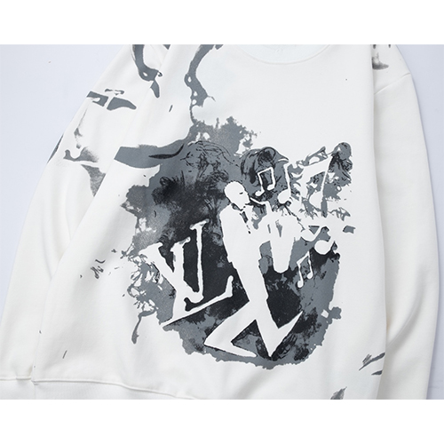 ルイヴィトンメンズ レディース 長袖 偽物スウェットTシャツ