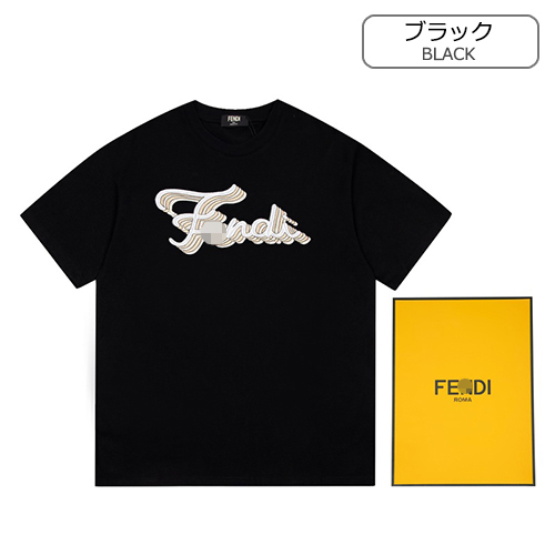 フェンディ偽物メンズ レディース 半袖Tシャツ